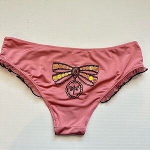 New Victoria’s Secret 2009 Cheeky Ruffle Trim Panties Large Vintage Y2K